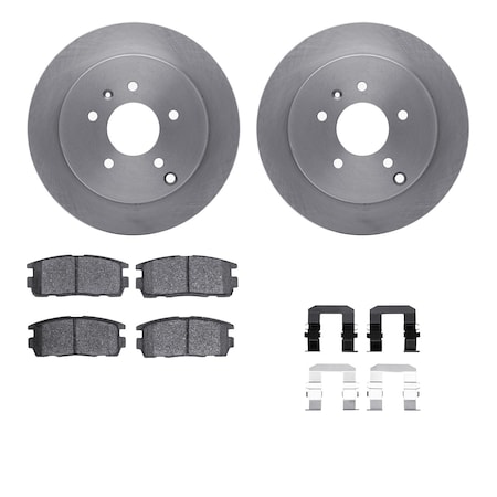 6312-47061, Rotors With 3000 Series Ceramic Brake Pads Includes Hardware